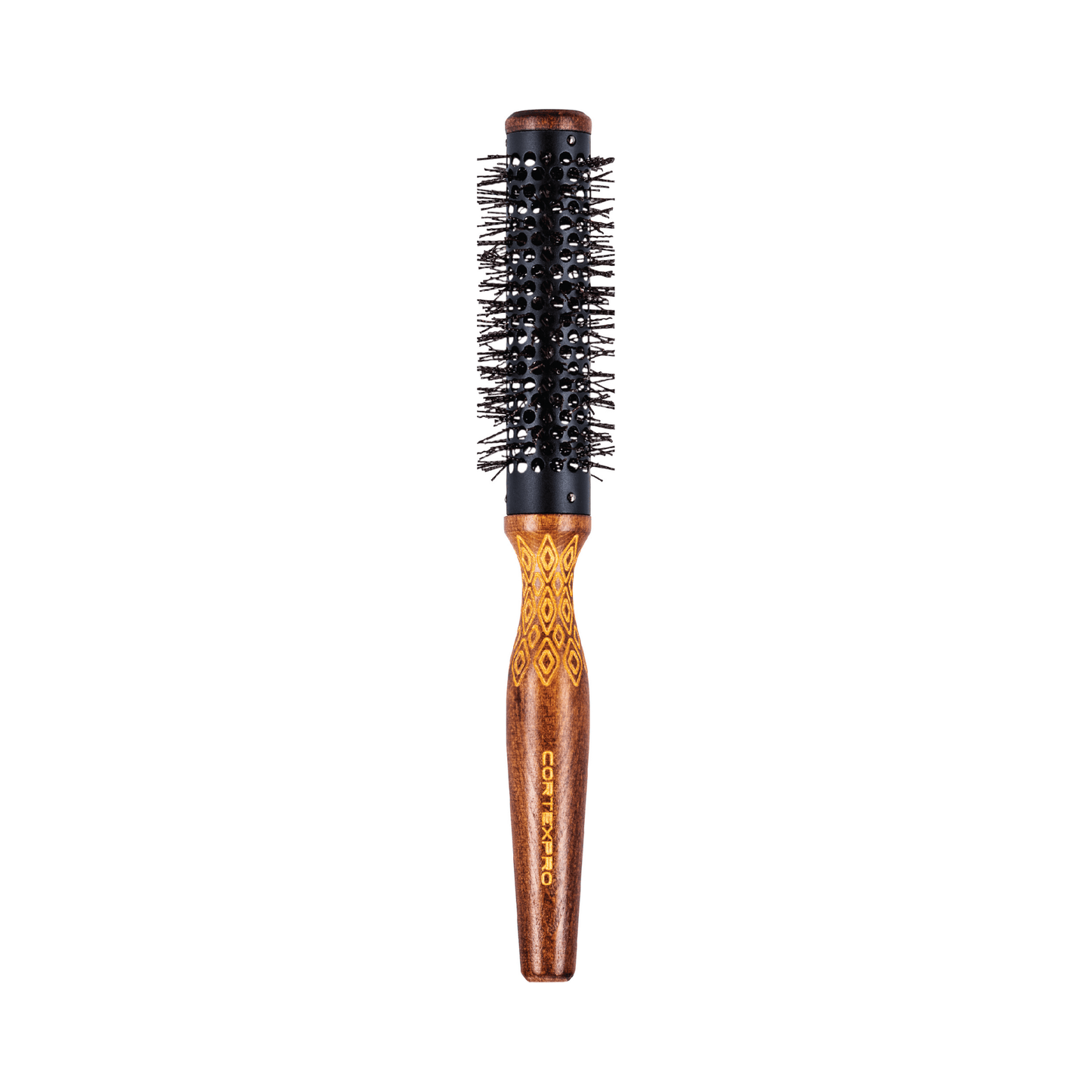 ProBrush | Cepillo Redondo Térmico con Cambio de Color por Calor Activo | Madera Marrón