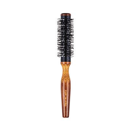 ProBrush | Cepillo Redondo Térmico con Cambio de Color por Calor Activo | Madera Marrón